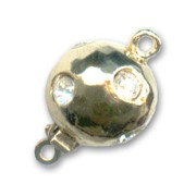 Fermoir strass Crystal 10 mm doré