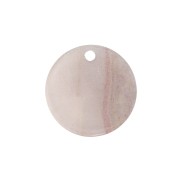 Sequin rond en plexiglas 19 mm effet marbré Beige x1