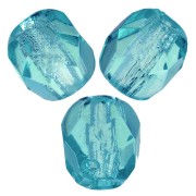 Facettes 4 mm - Light Teal x50