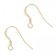 Crochets d'oreilles 14 mm en Gold filled (or laminé)   x40
