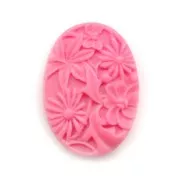 Cabochon en résine 25x18 mm Pink