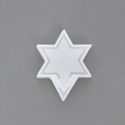 Moule silicone shaker en 2 parties - forme étoile de David - résine|raw }}