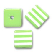 Cubes rayés 8 mm Anis/Blanc x10|raw }}