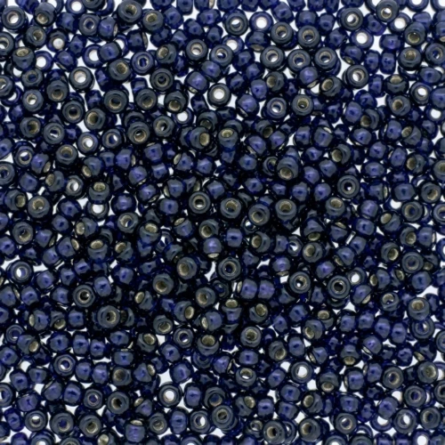 Rocaille Miyuki Duracoat 11/0 4282- Dyed Indigo Navy Blue Silver Lined x8g