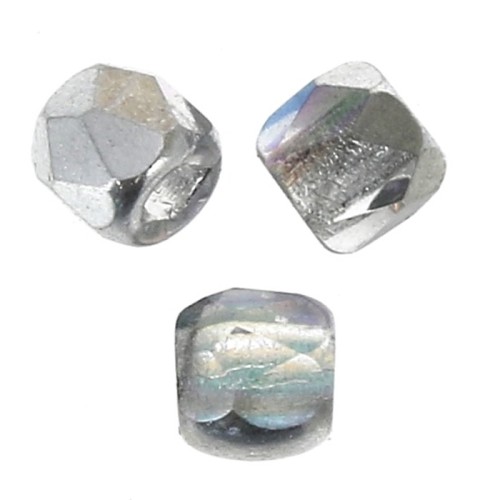 Facettes 2 mm - Crystal Silver Rainbow x50