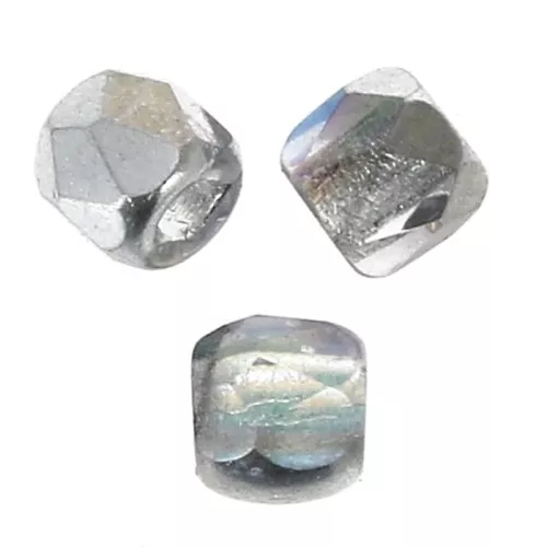 Facettes 2 mm - Crystal Silver Rainbow x50