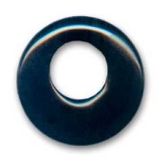 Pendentif rond 30 mm Black Agate|raw }}
