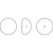 Cabochon Nacré PureCrystal 5817 6 mm Light Grey Pearl x1