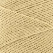 Bobine de fil ciré Linhasita pour micro macramé 1 mm - Jaune Paille (1046) x168m