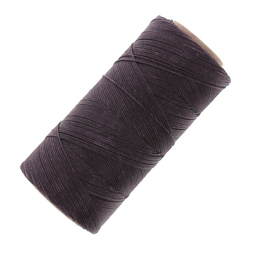 Bobine de fil ciré Linhasita pour micro macramé 1 mm - Smoky Purple (211) x168m