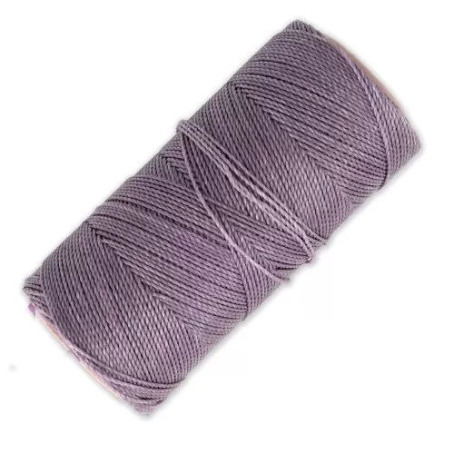 Bobine de fil ciré Linhasita pour micro macramé 0.75 mm - Mauve (232) x228m