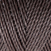 Bobine de fil ciré Linhasita pour micro macramé 0.5 mm - Chataigne (207) x335m