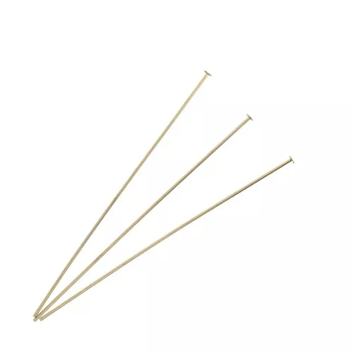 Clous tête plate 63x0.65 mm Gold filled (or laminé) x10