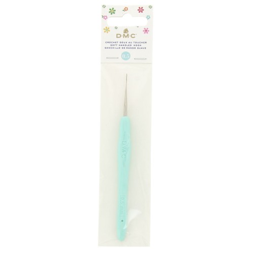 Crochet acier avec manche ergonomique DMC - 0.5 mm - Mint x1
