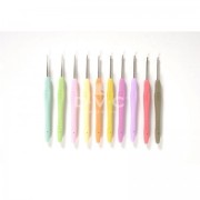 Crochet acier avec manche ergonomique DMC - 1.75 mm - Orange x1