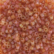Miyuki Delica 11/0 DB1733 - Opal AB Lined Dark Peach x8g