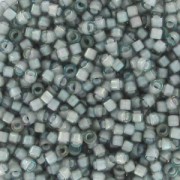 Miyuki Delica 11/0 DB1793 - Gray AB Lined White x8g|raw }}