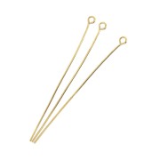 Clous tête ronde 51x0.70 mm - Doré à l'or fin x 25|raw }}