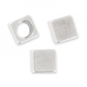 Cubes 4 mm Placage Argent fin vieilli x10|raw }}