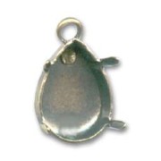 Serti griffe pendentif pour cabochon PureCrystal 4320 14x10 mm - Bronze x1|raw }}