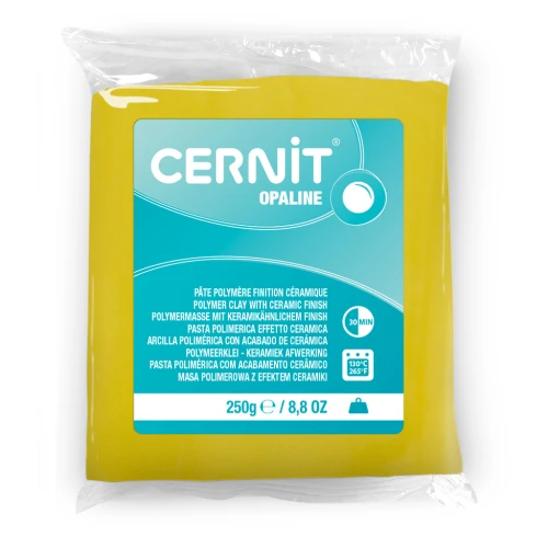 Pâte polymère Cernit Opaline 250 gr - Jaune Primaire 717