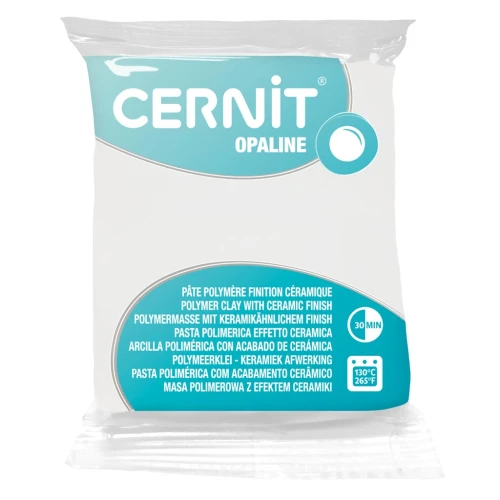 Pâte polymère Cernit Opaline 56 gr - Blanc 010