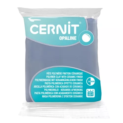 Pâte polymère Cernit Opaline 56 gr - Bleu gris 223