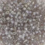 Miyuki Delica 11/0 DB1771 - Light tea Rose AB Lined Spkl Pewter x8g