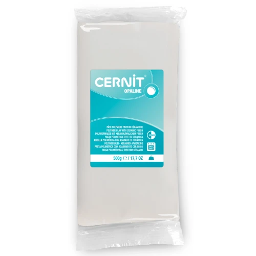 Pâte polymère Cernit Opaline 500 gr - Blanc 010