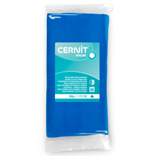 Pâte polymère Cernit Opaline 500 gr - Bleu Primaire 261