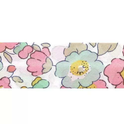 Biais en tissu Liberty - Betsy - Cupcake x1m