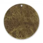 Sequin froissé 40 mm bronze x1