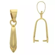 Attache pendentif 25 mm pour la création de bijoux fantaisie - Doré à l'or fin x1