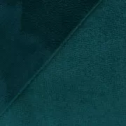 Tissu double face micro éponge Bambou - micro polaire - Paon x20cm