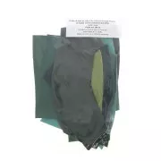 Chutes de cuir de luxe en morceaux de tailles / textures différentes - Vert x 200g