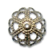Coupelle filigranée 14 mm bronze x1|raw }}