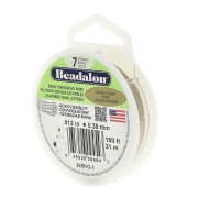 Fil Cablé 7 brins 0.30 mm - Beadalon - Doré x31 m|raw }}