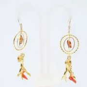 Perle en métal oursin 16x7 mm - Placage Argent fin vieilli x1