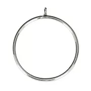 Bague pour semi-percée 6 / 8 et 10 mm en Argent 925 Taille 57 x1