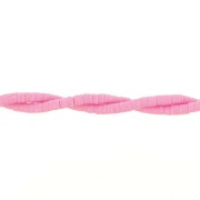 Perles rondelles Heishi en pâte polymère 4x1 mm Rose vif x45 cm|raw }}