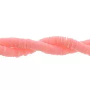 Perles rondelles Heishi en pâte polymère 5x1 mm Rose fuchsia x39 cm