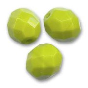 Facettes 8 mm Opaque Olive x20