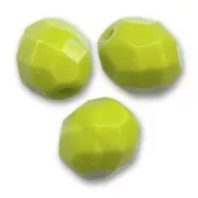 Facettes 8 mm Opaque Olive x20