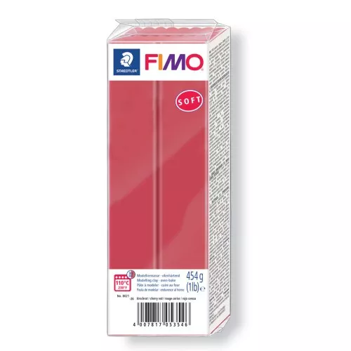 Pâte Fimo Soft 454gr Cerise (n°26)