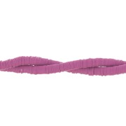 Perles rondelles Heishi en pâte polymère 6x1 mm Orchidée x43 cm