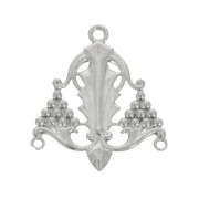 Estampes boucles d'oreilles 27x23mm pour la création de bijoux DIY - Acier inox x2|raw }}