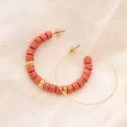 Perles rondelles Heishi - 5x0.5 mm - Doré à l'or fin x10