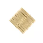 Perles rondelles Heishi - 5x0.5 mm - Doré à l'or fin x10