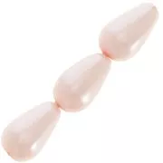Perles poires nacrées 10x6 mm - Light Rose x25