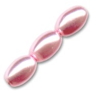 Olives nacrées 6x4 mm Light Rose x50|raw }}